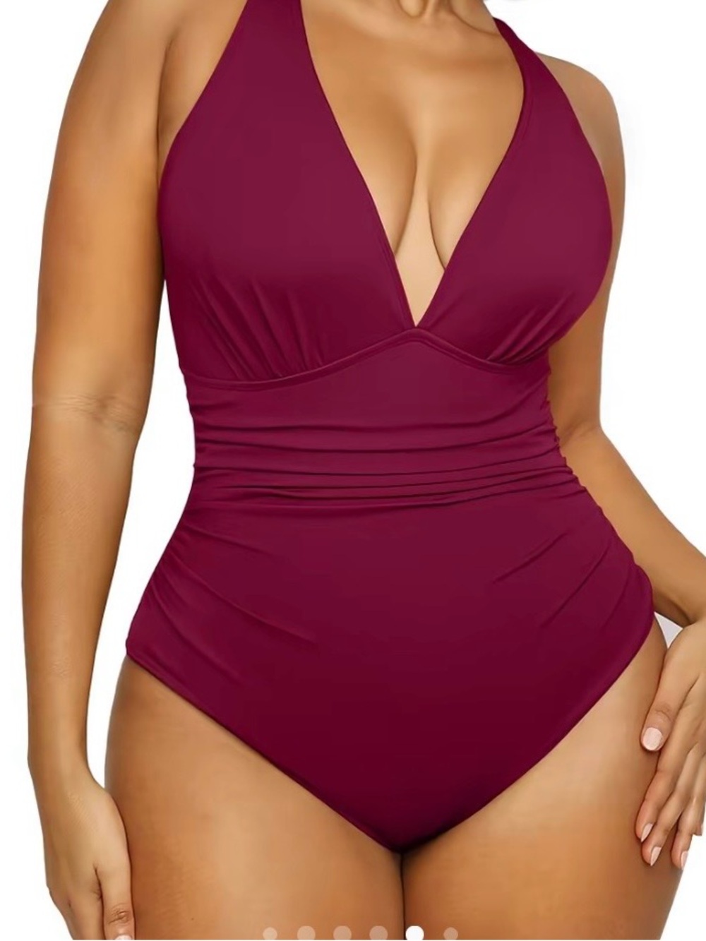 Shapellx Women's Smart Sculpt Front
Ruched Swimsuit Tummy Tucking